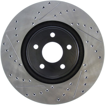 compare product StopTech 14+ Ford Focus ST w/ 335mm Brakes Front Right Slotted & Drilled Rotor