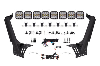 compare product Diode Dynamics Jeep JL SS5 Pro CrossLink Windshield - White Combo Lightbar Kit