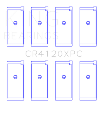 compare product King Engine Bearings Mitsubishi 4G63/4G64 Coated Connecting Rod Bearing Set of 4 - Size +.026mm