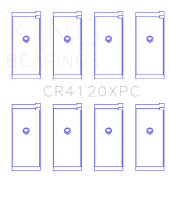 compare product King Mitsubishi 4G63/4G64 Performance Coated Connecting Rod Bearing (Set of 4) - Size STD