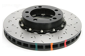 compare product DBA 95-97 Porsche 911 Carrera Front T3 5000 Series Uni-Directional Slotted Rotor w/ Black Hat