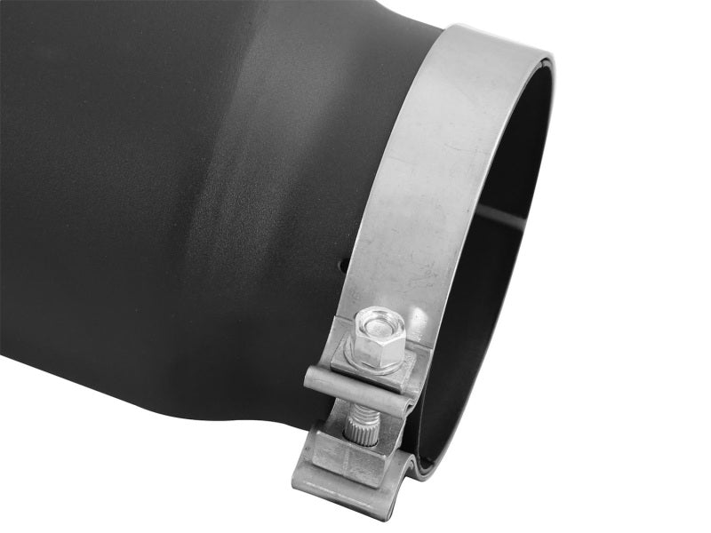 aFe Diesel Exhaust Tip Bolt On Black 5in Inlet x 6in Outlet x 12in Long - My Store