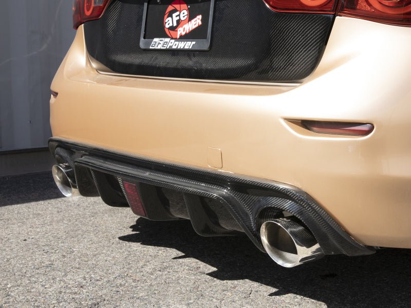 aFe Takeda Cat - Back Exhaust System Infiniti Q50 14 - 15 V6 - 3.7L - Polished Tip - My Store