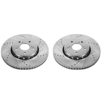 compare product Power Stop 2016 Acura ILX Front Evolution Drilled & Slotted Rotors - Pair