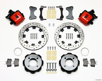 compare product Wilwood Combination Parking Brake Rear Kit 11.75in Drilled Red 2011 Fiesta Rear