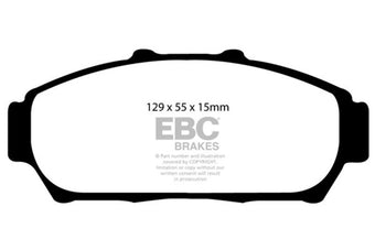 compare product EBC 94-01 Acura Integra 1.8 Redstuff Front Brake Pads