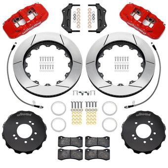 compare product Wilwood 89-98 Nissan 240SX/89-94 Skyline/90-96 300ZX Aerolite 6R Front BBK w/ 14in SLT Rotors - Red