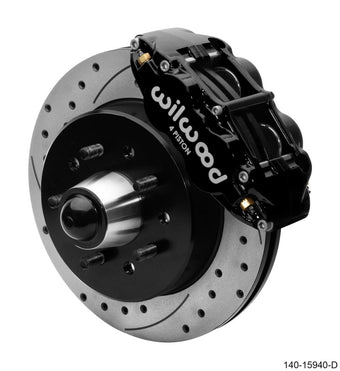 compare product Wilwood Narrow Superlite 6R Front Hat Kit 12.19in 63-87 C10 Black