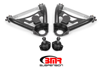 compare product BMR 64-72 A-Body Pro-Touring Upper A-Arms w/ Tall Ball Joint (Delrin) - Black Hammertone
