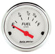 AutoMeter Gauge Fuel Level 2 - 1/16in. 73 Ohm(e) to 10 Ohm(f) Elec Arctic White - My Store