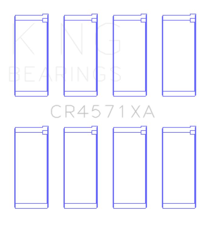 King Engine Bearings Mitsubishi 4D56 (Size +0.25mm) Connecting Rod Bearing Set - My Store