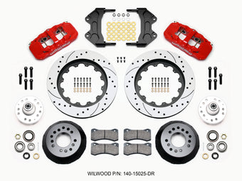 compare product Wilwood AERO6 Front Hub Kit 15.00 Drilled-Red WWE ProSpindle