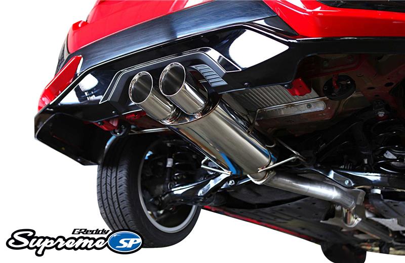 GReddy 2017+ Honda Civic Sport Hatchback 76mm Supreme SP Cat - Back Exhaust - My Store