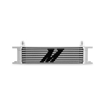 compare product Mishimoto Universal -8AN 10 Row Oil Cooler - Silver