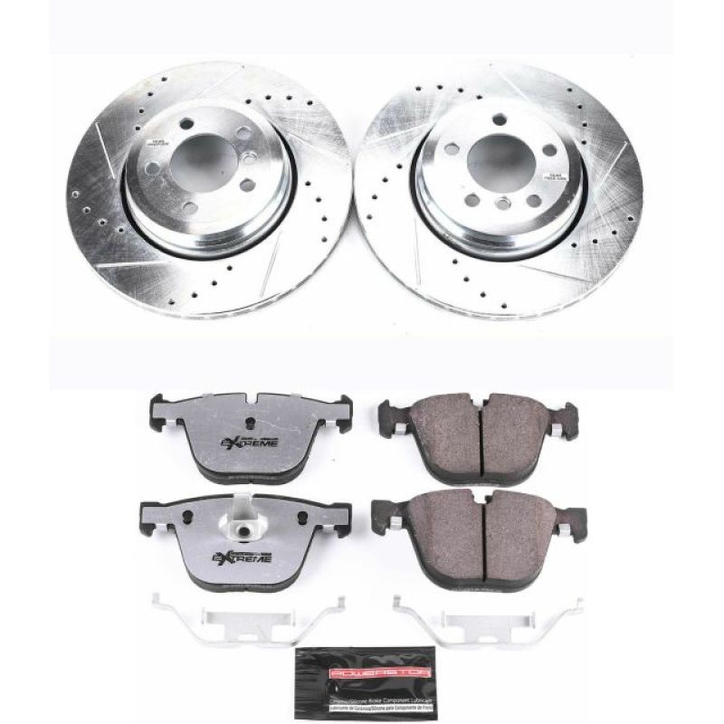 Power Stop 02 - 05 BMW 745i Rear Z26 Street Warrior Brake Kit - My Store