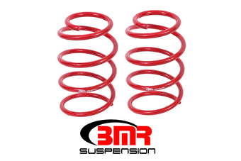 compare product BMR 05-14 S197 Mustang GT Front Performance Version Lowering Springs - Red