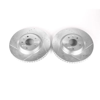 compare product Power Stop 14-19 Chevrolet Corvette Front Evolution Drilled & Slotted Rotors - Pair
