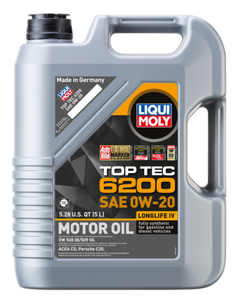 compare product LIQUI MOLY 5L Top Tec 6200 Motor Oil SAE 0W20