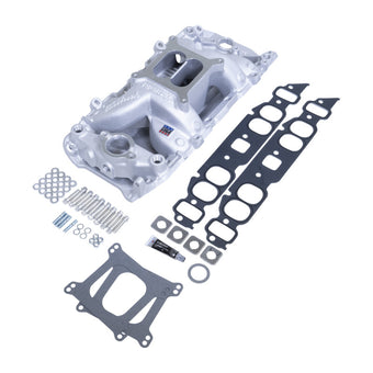 compare product Edelbrock Big Block Chevy RPM Air-Gap Manifold & Install Kit