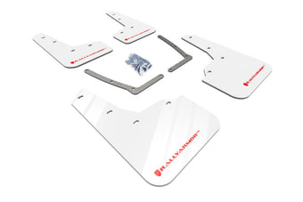 compare product Rally Armor 16-21 Honda Civic Si White UR Mud Flap w/Red Logo