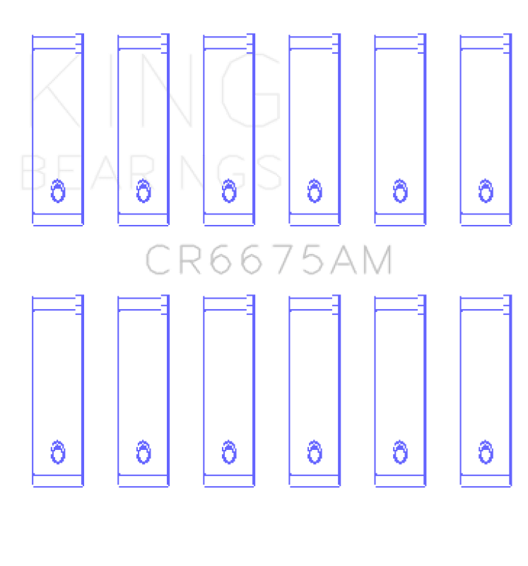 King Engine Bearings Chrysler 3.3/3.8 V6 (Size +0.25mm) Connecting Rod Bearing Set - My Store