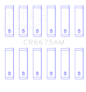 compare product King Engine Bearings Chrysler 3.3/3.8 V6 (Size +0.25mm) Connecting Rod Bearing Set
