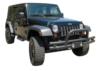 compare product Rampage 2007-2018 Jeep Wrangler(JK) Double Tube Bumper Front - Black