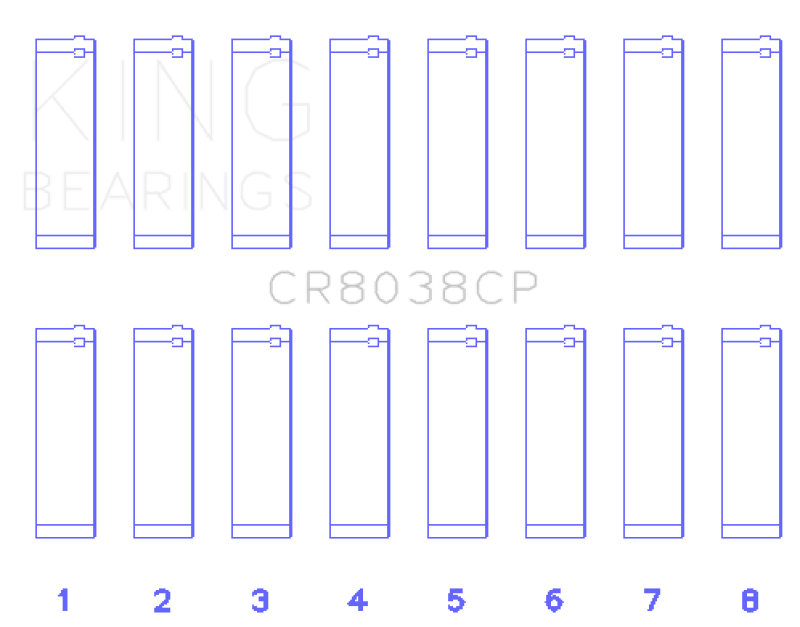 King Engine Bearings 03 - 09 Ford Powerstroke V8 6.0L Diesel (Size +.026mm) Connecting Rod Bearing Set - My Store