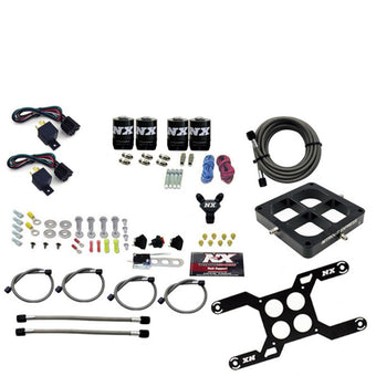 compare product Nitrous Express Dry Quad Stage Billet Crossbar Plate System 100-2000hp (4500 Flange) w/o Bottle