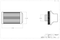 Aeromotive In - Line Filter - AN - 10 size - 40 Micron SS Element - Red Anodize Finish - My Store