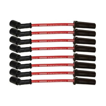 compare product Moroso GM LS/LT 8.5mm Ultra 40 9.75in Long Wire Set w/o Alum Heatshield - Red