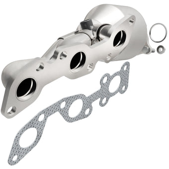 compare product MagnaFlow Direct Fit Catalytic Converter 01-04 Nissan Frontier Passenger Side Manifold
