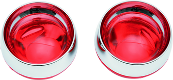 compare product Kuryakyn Deep Dish Bezels With Red Lenses
