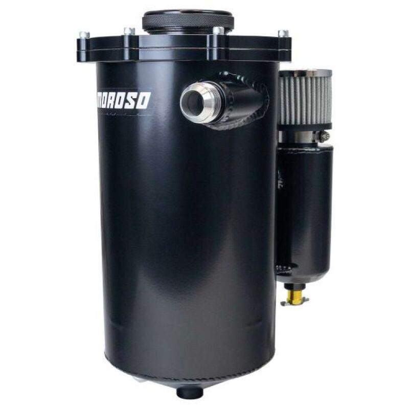 Moroso 2 Piece 15in Tall 7in Dia 7 Quart Dry Sump Tank - Black - My Store