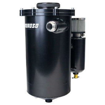 compare product Moroso 2 Piece 15in Tall 7in Dia 7 Quart Dry Sump Tank - Black