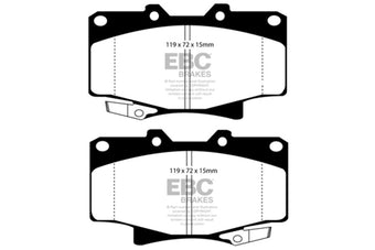 compare product EBC 96-97 Lexus LX450 4.5 Yellowstuff Front Brake Pads