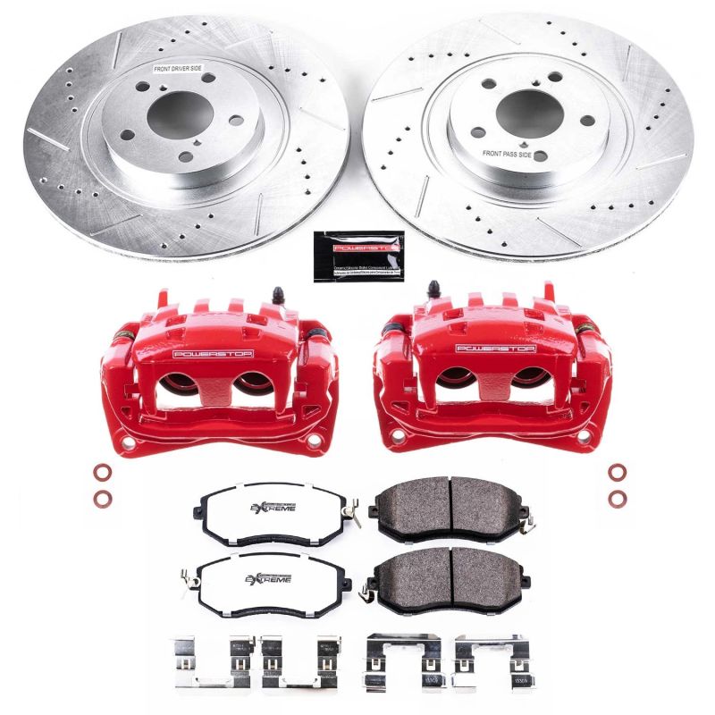 Power Stop 13 - 16 Scion FR - S Front Z26 Street Warrior Brake Kit w/Calipers - My Store