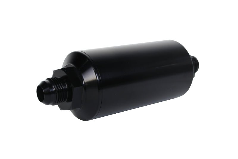 Aeromotive In - Line Filter - (AN - 8 Male) 10 Micron Fabric Element Bright Dip Black Finish - My Store