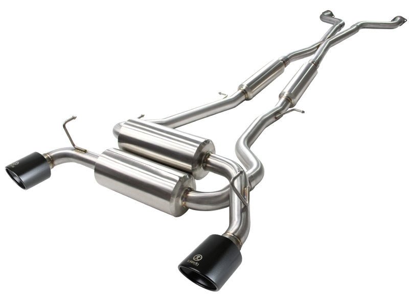 aFe Takeda 2 - 1/2 in 304 SS Cat - Back Exhaust System Infiniti G37 08 - 13/Q60 14 - 15 V6 - 3.7 w/ Black Tips - My Store