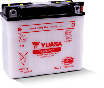 compare product Yuasa YB7B-B Yumicron 12-Volt Battery