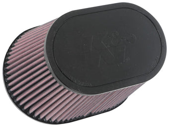 compare product K&N Universal Rubber Filter 6.25in x 4in Oval FLG / 7.375in x 5.5in Base / 6.25in x 4in Top / 5in H
