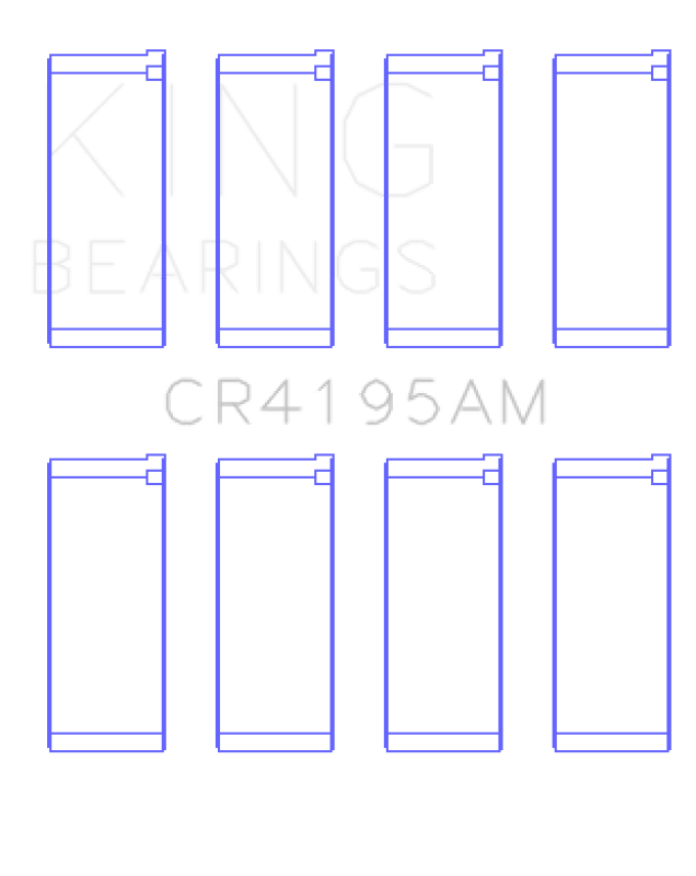 King Engine Bearings Chrysler 420A Connecting Rod Bearing Set - Size STD - My Store