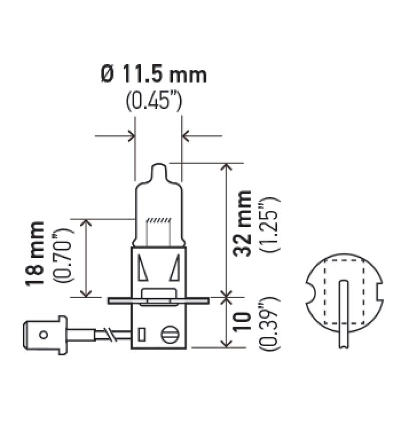 Hella H3 12V 55W Xen White XB Bulb (Pair) - My Store
