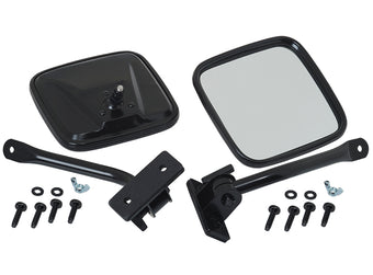 compare product Kentrol 97-18 Jeep Wrangler TJ/JK E-Z Detach Mirrors Pair - Powdercoat Black