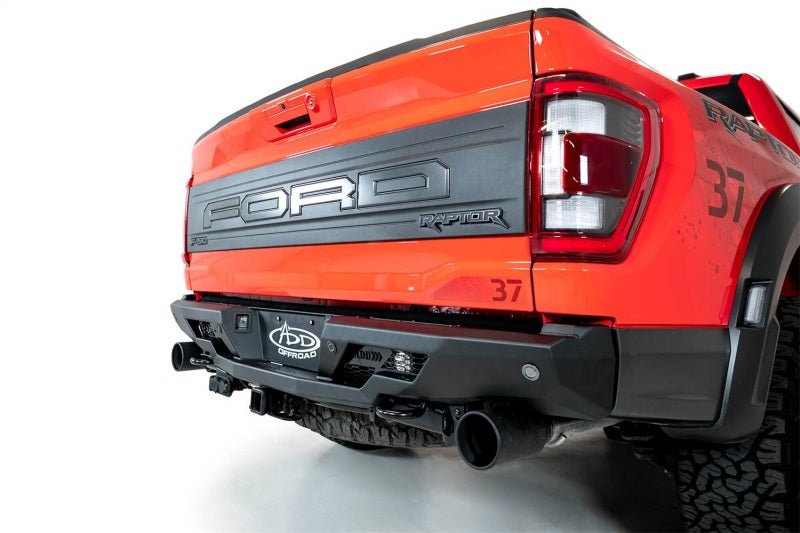 Addictive Desert Designs 2022+ Ford Raptor Stealth Fighter R Bumper w/ 2 Cube Lights - Hammer Black - My Store
