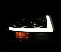 AlphaRex 07 - 14 Chevrole Tahoe PRO - Series LED Headlights Plank Style Blk w/Activ Light/Seq Signal/DRL - My Store