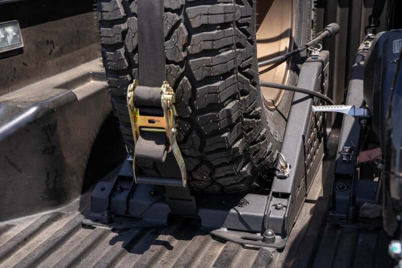 DV8 Offroad Truck Bed Universal Tire Carrier & Accessory Mount - My Store