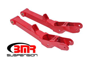 compare product BMR 10-15 5th Gen Camaro Non-Adj. Rear Lower Control Arms (Polyurethane) - Red