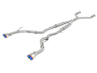 aFe Takeda 2.5in 304 SS Cat - Back Exhaust System w/ Blue Flame Tips 16 - 18 Infiniti Q50 V6 - 3.0L (tt) - My Store