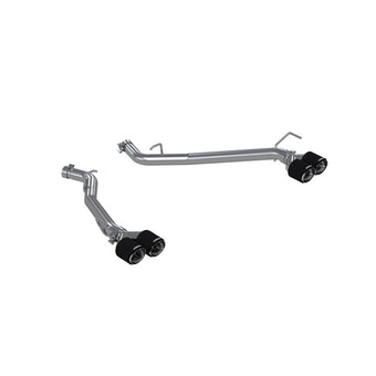 compare product MBRP 20-21 Ford Explorer ST 3.0L EcoBoost Dual Rear Exit Axle Back w/ Quad Carbon Fiber Tips - T304